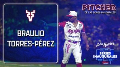 Braulio Torres-Pérez el Pitcher de la semana Inaugural